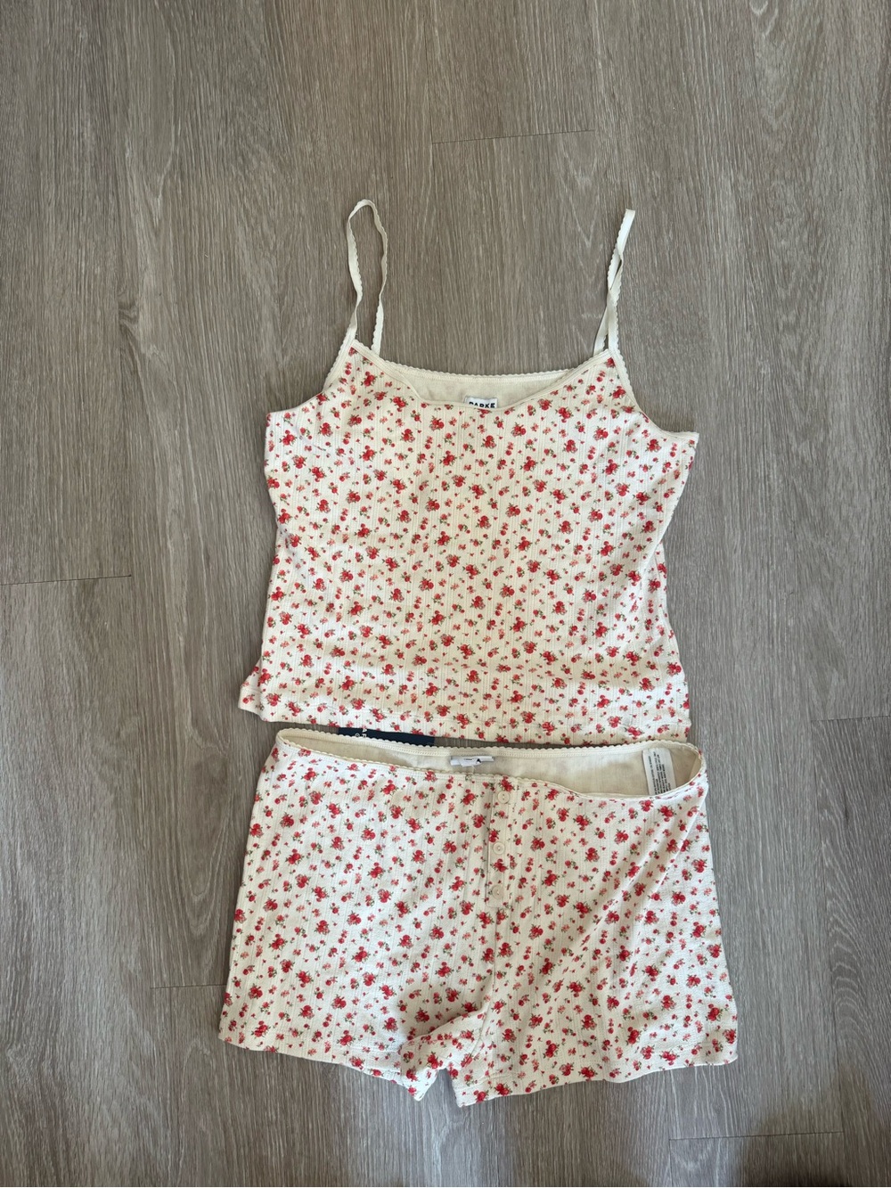 NWT Parke x Target Pointelle Tank Top & High Rise Short